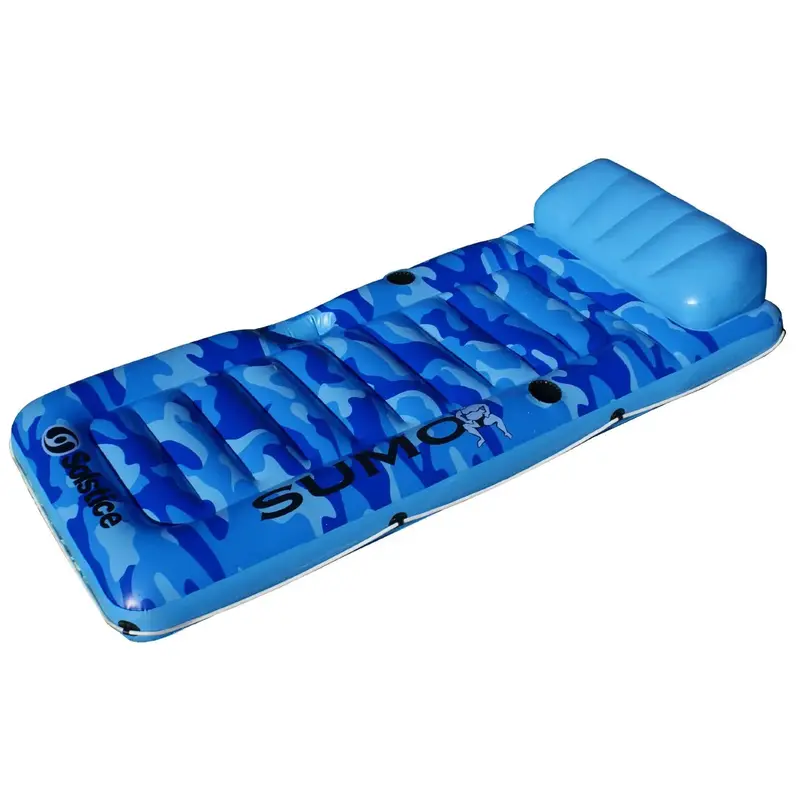 Solstice Sumo Premium 80" X 36" X 8" Inflatable Pool Mattress – High-Buoyancy Lounger 1
