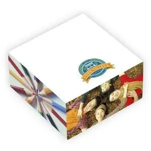 Souvenir Sticky Note Cube – 3" X 3" X 1.5" Self-Adhesive Memo Stack 1