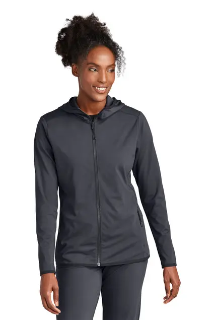 Sport-Tek Ladies' Circuit Hooded Full-Zip Sweatshirt – Embroidered 1