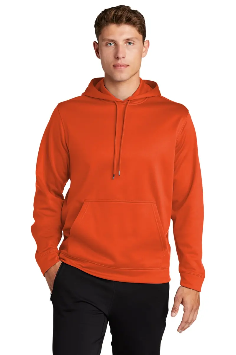 Sport-Tek Men'S Sport-Wick Fleece Screen Printed Hooded Pullover (F244) 1