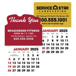 Standard Adhesive Wall Calendar – Easy-To-Read Layout 1