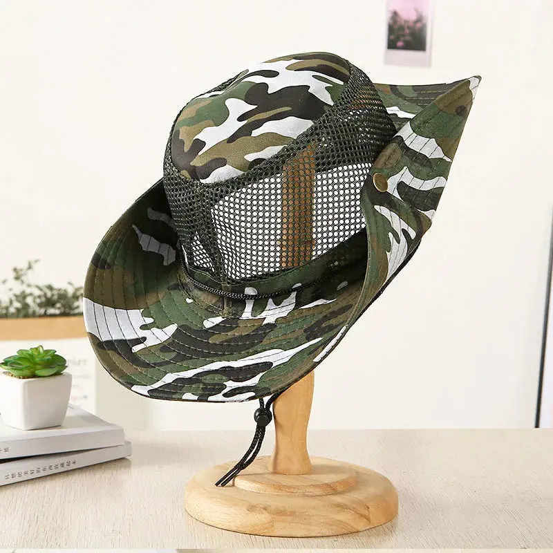 Summer Mountaineering Cap – Lightweight Breathable Mesh Hat With Extra-Wide Brim For Men 1