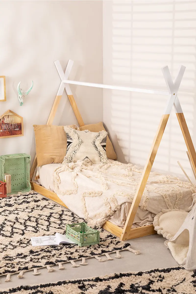 Tipi-Inspired Children’S Bed With Canopy 1