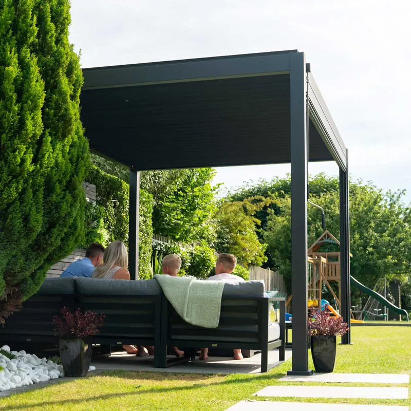 Titan 2.4M X 2.4M Heavy-Duty Aluminium Pergola – Nova 1