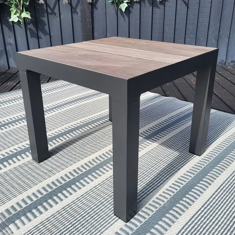 Triton Grey Ceramic-Top Side Table By Vila 1