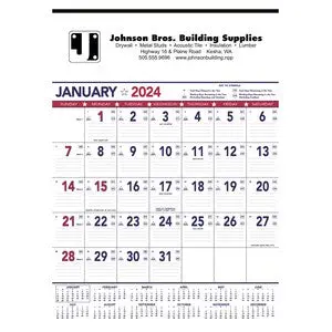 Triumph® Patriotic Contractor Memo Calendar – Span-A-Year Design 1