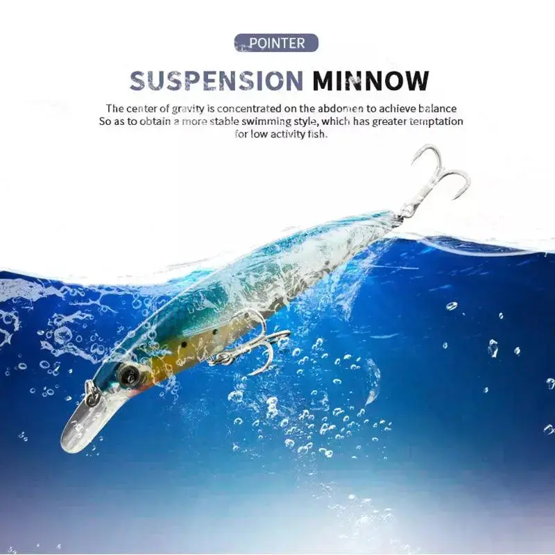 Tungsten Floating Minigue Ball System – 11Cm, 12.5G Wobbler With Balanced Buoyancy Control 1