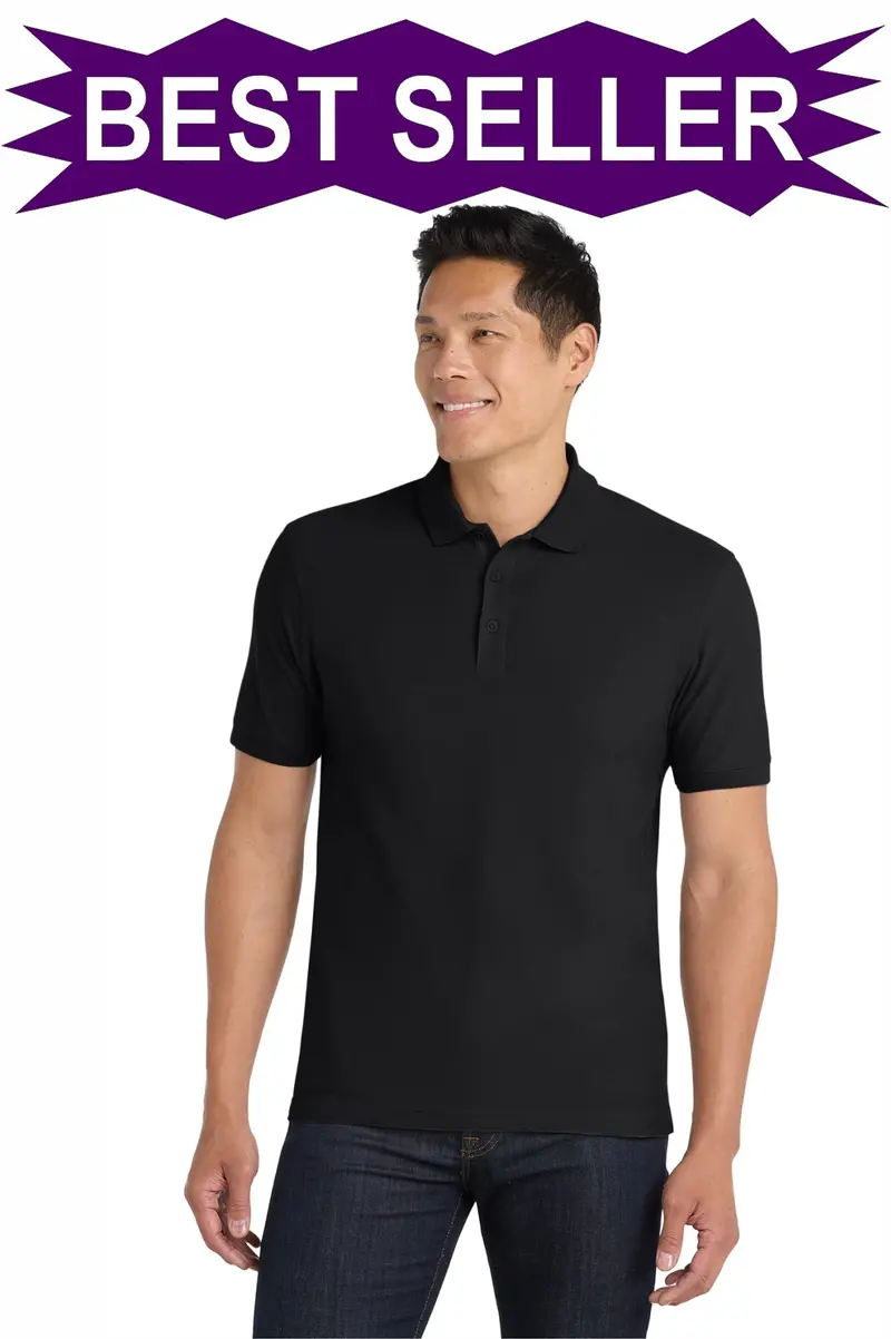 Unisex Port Authority Core Classic Pique Polo (K100) With Embroidery 1