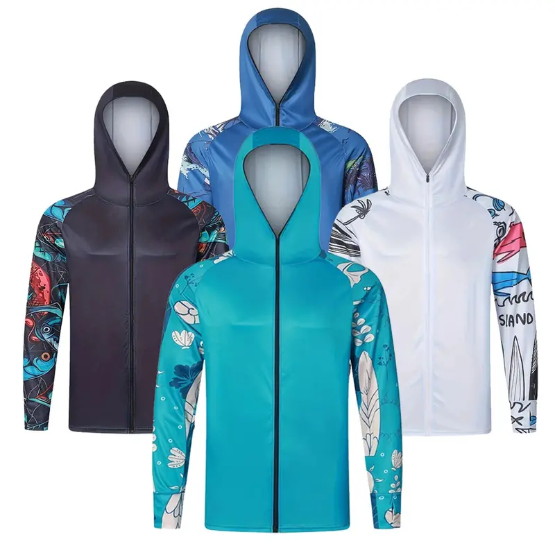 Uv-Blocking Hooded Fishing Jersey With Full Upf 50+ Protection 1
