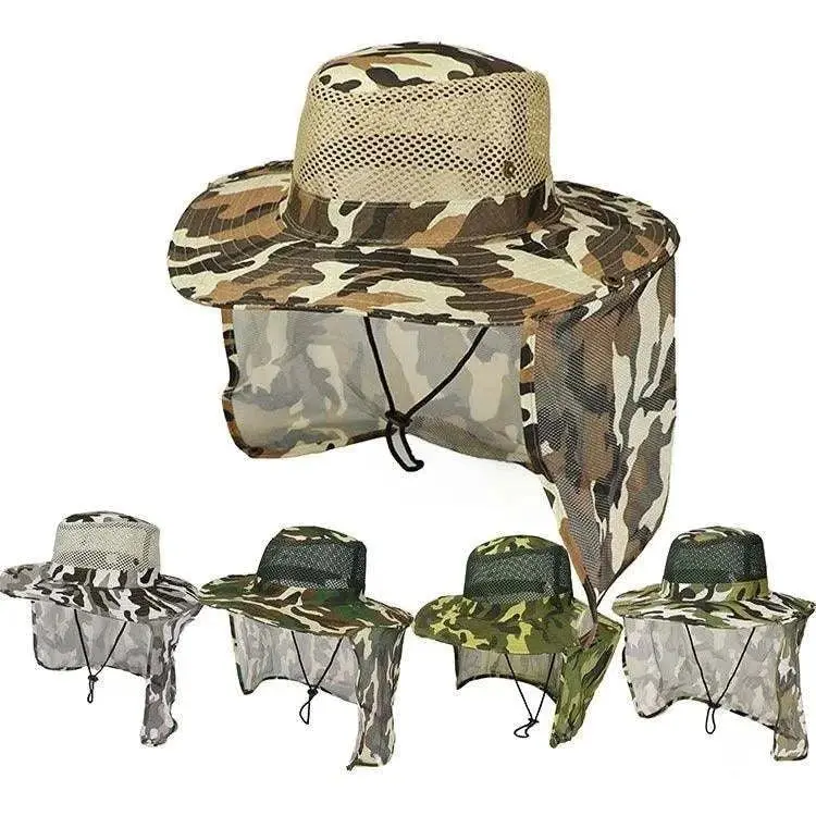 Uv-Protective Wide-Brim Camouflage Fishing Hat — Breathable Sun Shield For Anglers 1