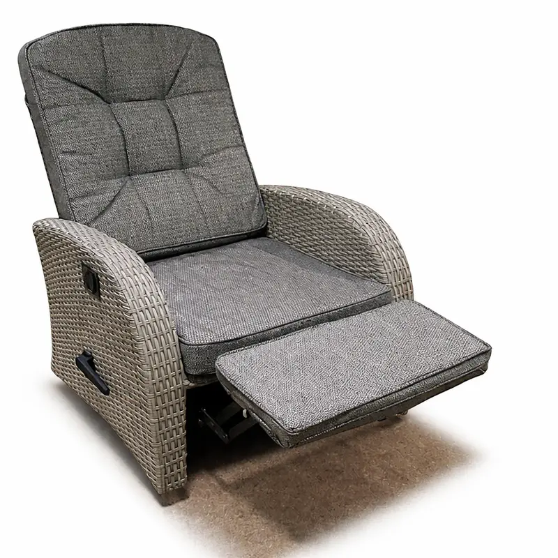 Vila Bowness Grey Rocking & Reclining Outdoor Chair – Weather-Resistant Design 1