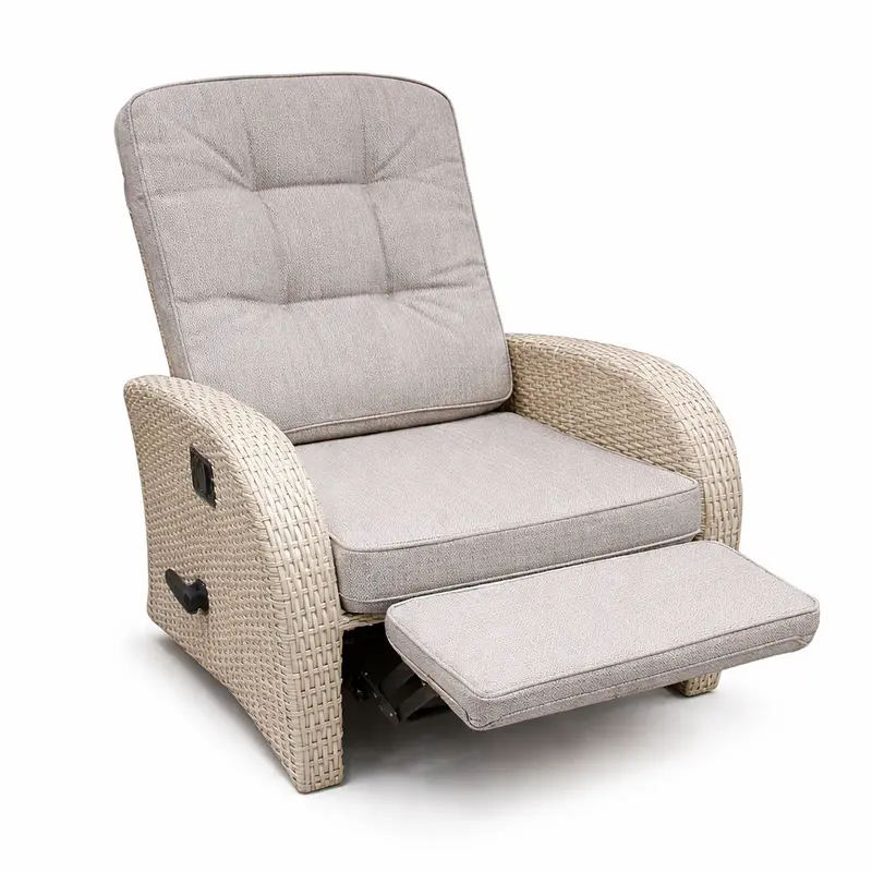Vila Bowness Natural Rocking & Reclining Garden Chair – All-Weather Comfort 1