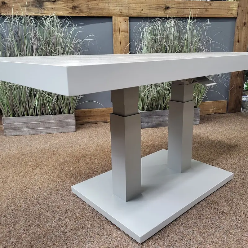 Vila Triton/Kendal 130Cm Natural-Finish Adjustable Rectangular Table 1