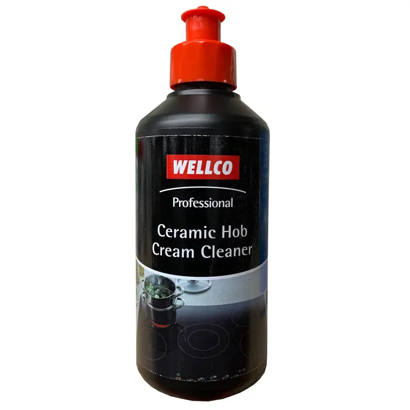 Wellco Ceramic Hob Cleaner – Cream Formula, 300 Ml Non-Abrasive Degreaser 1