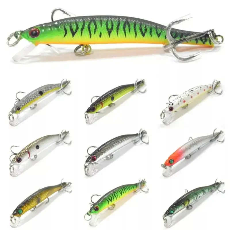 Wlure M662 Slim Minnow – 8.3Cm, 5.3G Tight-Wobble Sinker With Epoxy Coating & Twin Trebles 1
