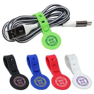 Wrap 'N Go Cable Organizer – Reusable Silicone Cord Wrangler For Tech Cables 1
