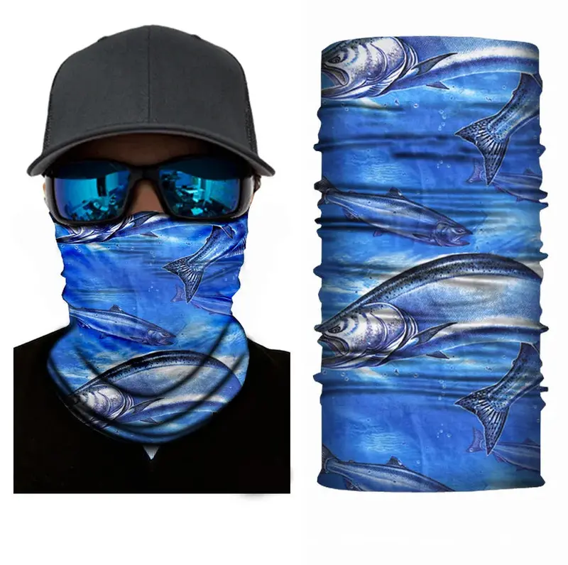 Yiqistart Fish-Design Neck Gaiter – All-Day Wear For Boating And Shore Fishing 1