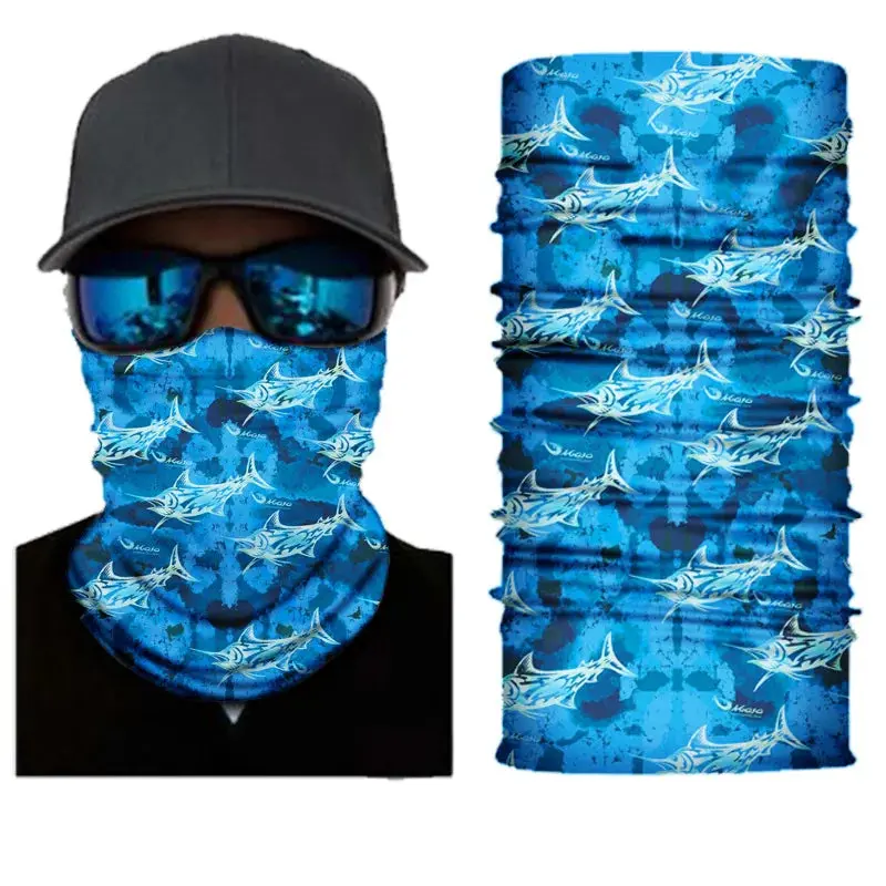 Yiqistart Fish-Embellished Neck Gaiter – Soft Microfiber Fishing Essential 1