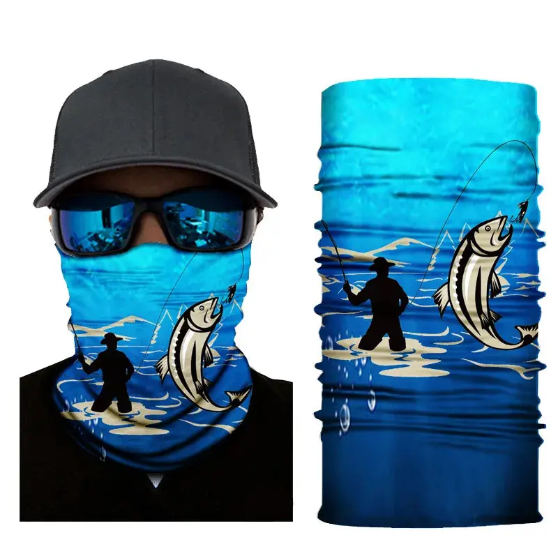 Yiqistart Fish-Themed Neck Gaiter – Uv-Resistant Fishing Scarf For All Seasons 1