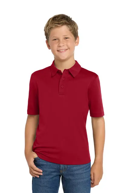 Youth Port Authority Silk Touch Performance Polo (Y540) With Embroidery 1