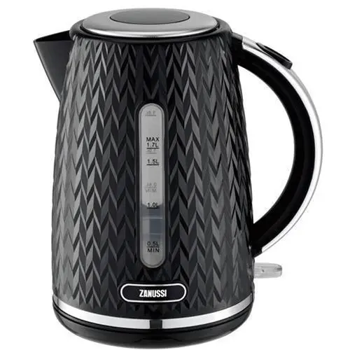 Zanussi Zek-1350-Bk Cordless Kettle – 1.7L, Matte Black Finish 1