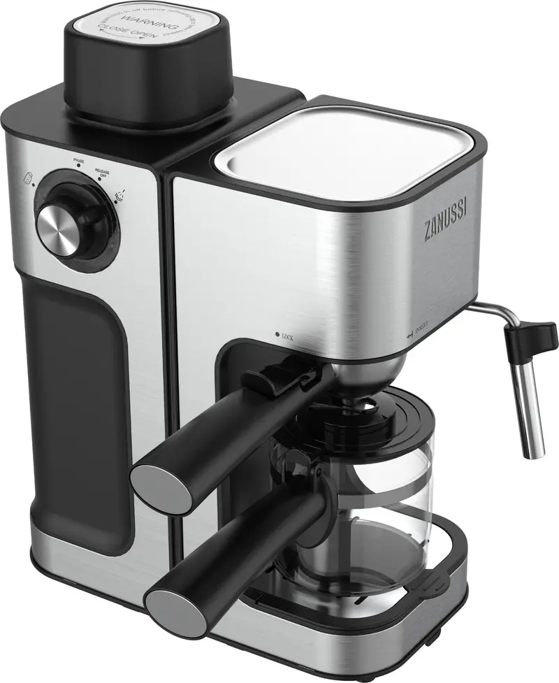 Zanussi Zes485 Espresso & Cappuccino Maker – Silver Automatic Coffee Machine 1